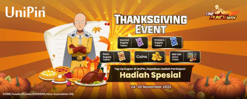 One Punch Man: The Strongest Thanksgiving Events! (ID)